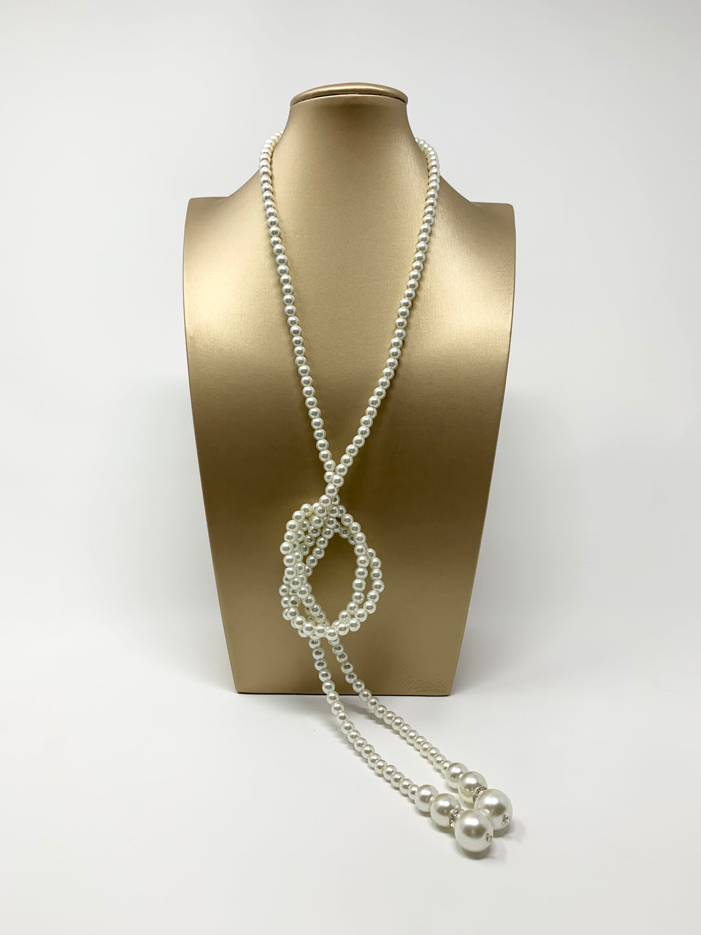Long Pearl Open-End Necklace