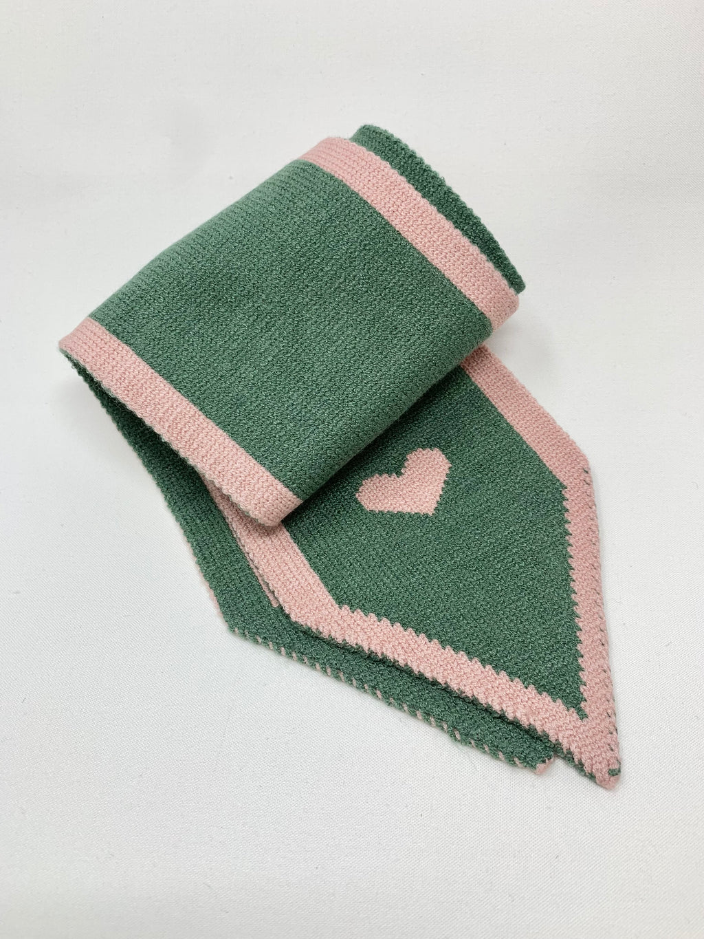 Pink and Green Reversible Scarf