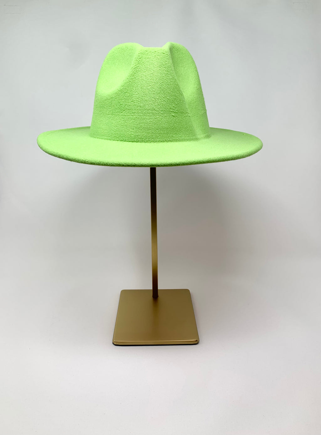 Pink and Green Fedora Hat