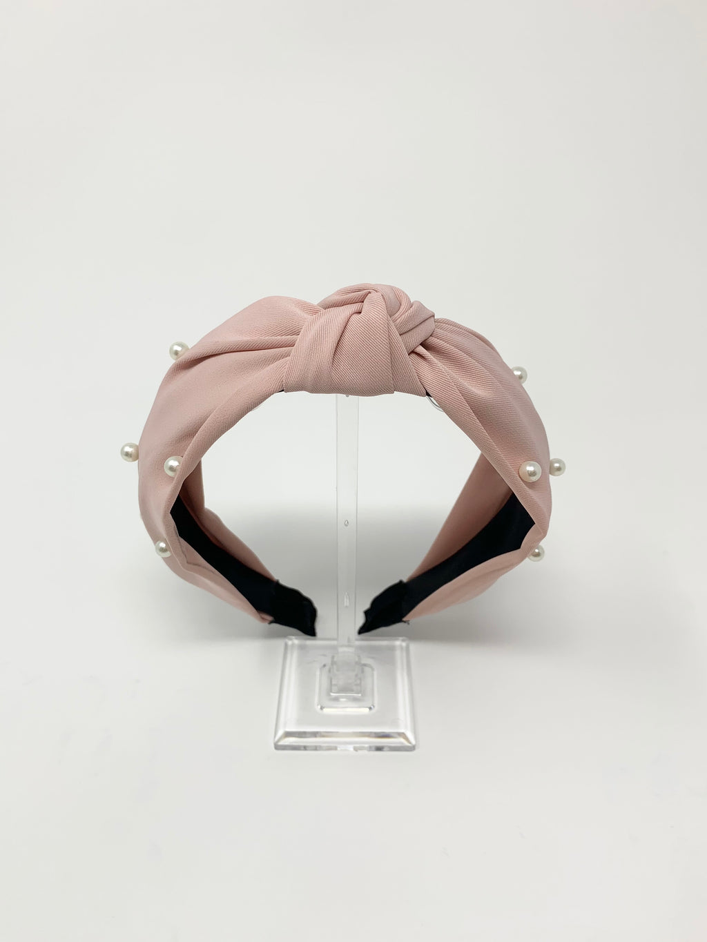 Pearl Knotted Headband - Pink