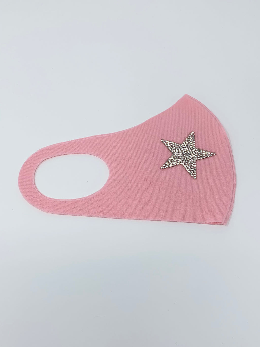 Rhinestone Face Mask - You're a Star (Pink)