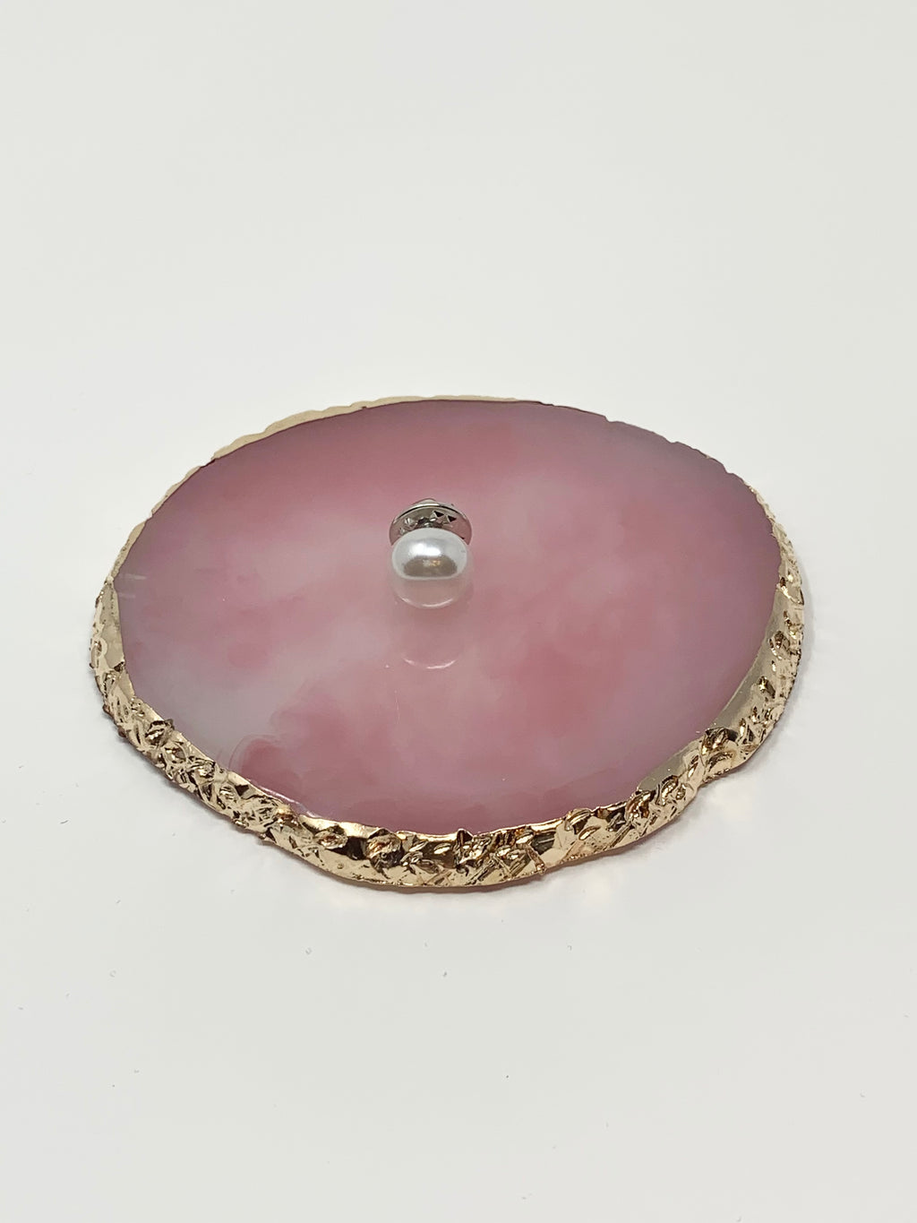 Signature Solitaire Pearl Brooch