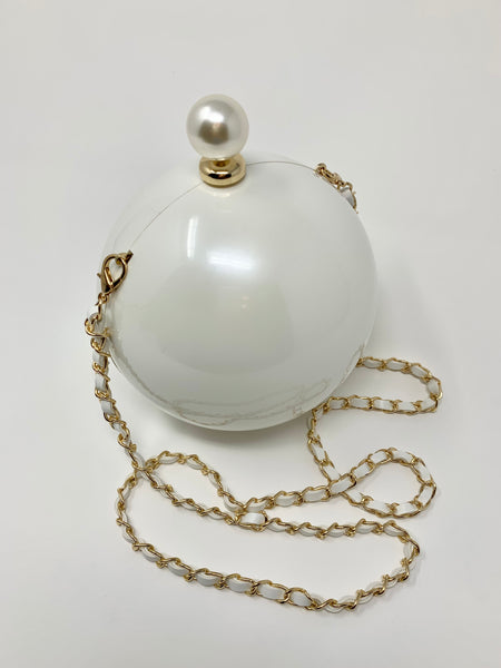 Acrylic Pearl Purse with Mini Pearl at Top – Polished Pearl Boutique