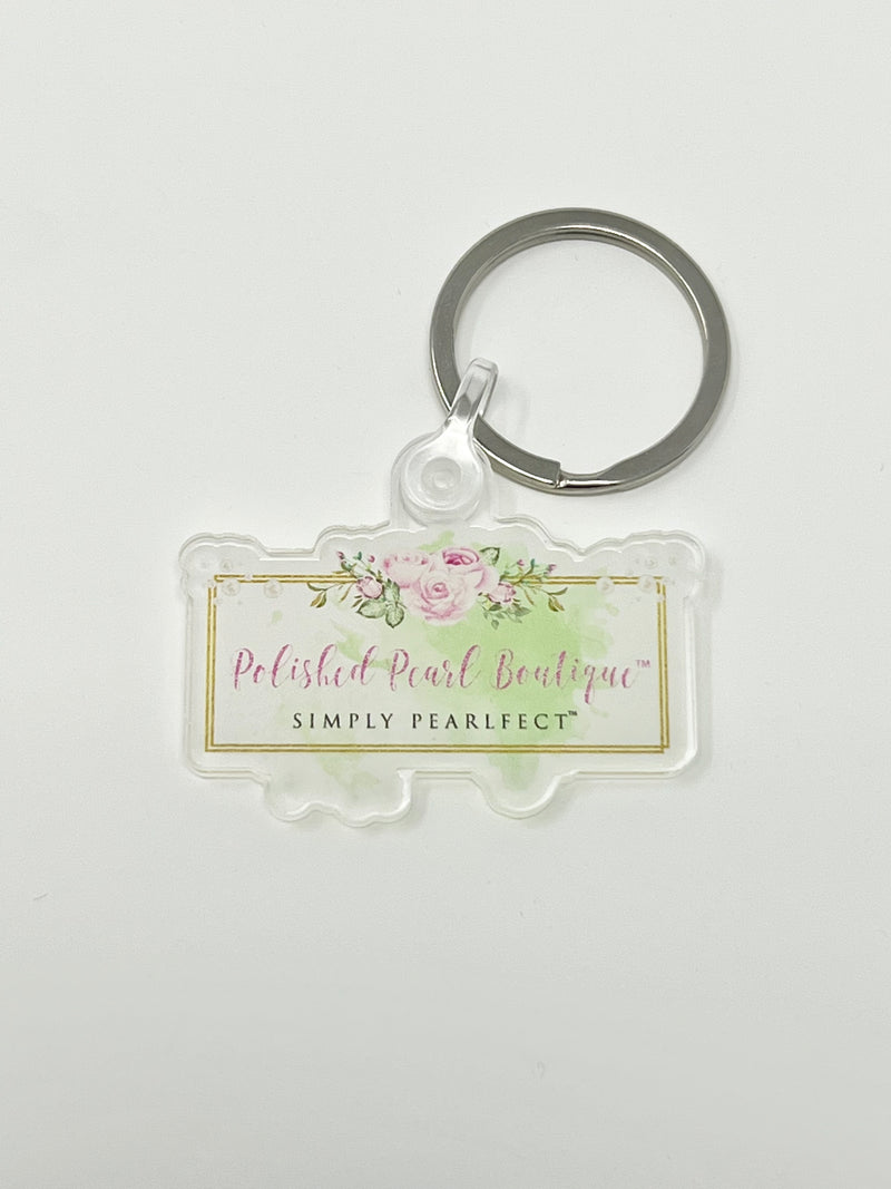Polished Pearl Boutique Logo Key Chain